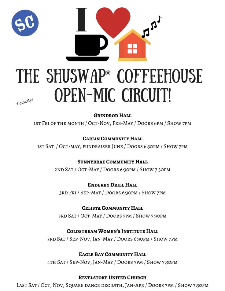 Shuswap Coffeehouse Circuit Poster